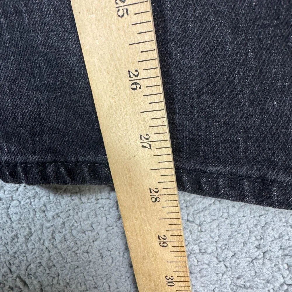 Lucky Brand Jeans Women Size 6/26 Washed Black Authentic Straight Crop Stretch